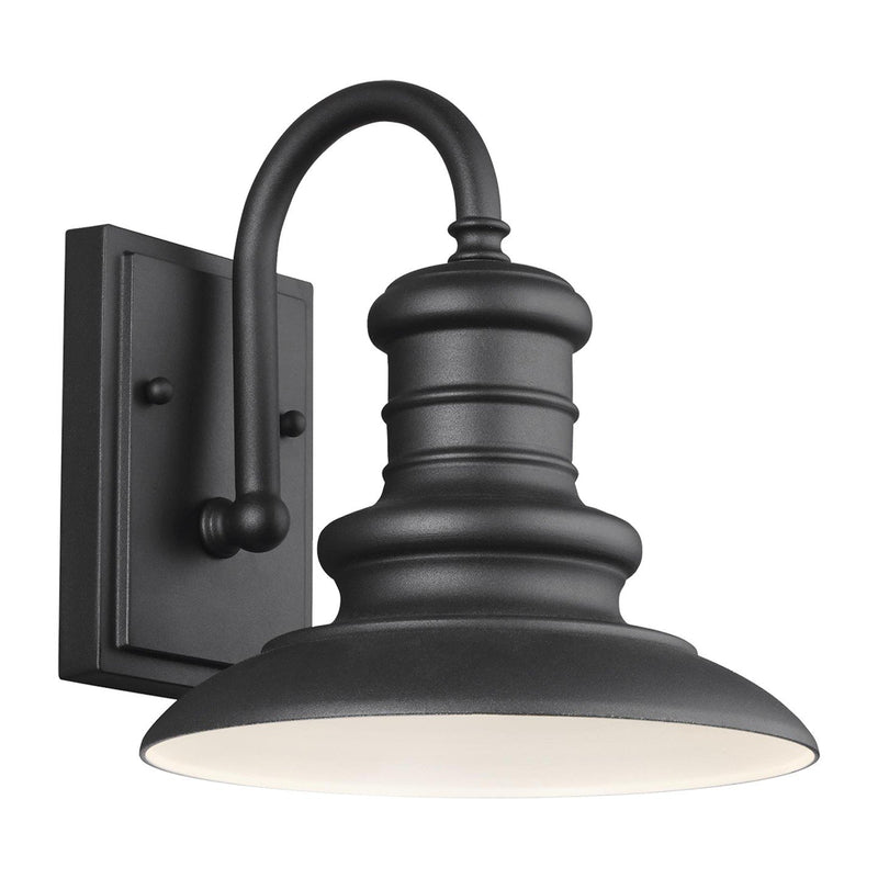 Redding Station 9" Outdoor Wall Lantern in Textured Black