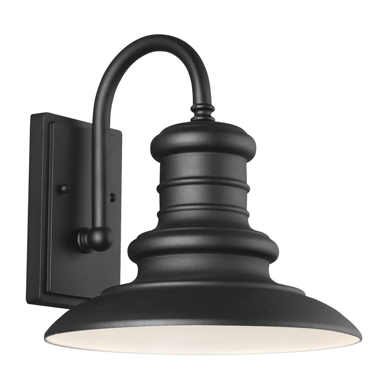 Redding Station One Light Outdoor Wall Lantern in Textured Black