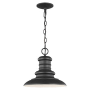 Redding Station Outdoor Pendant in Textured Black
