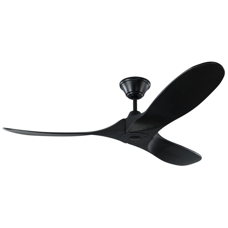 Maverick 52" Ceiling Fan in Matte Black with Matte Black Blades