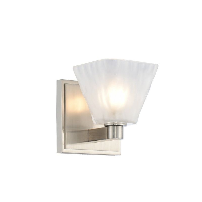 Weston LED Bath Sconce in Glazed Nickel