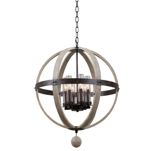 Harper 6-Light Clear Glass Chandelier in Florence Gold