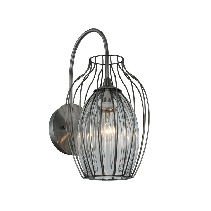 Emilia Outdoor Wall Sconce in Chemical Stainless Steel
