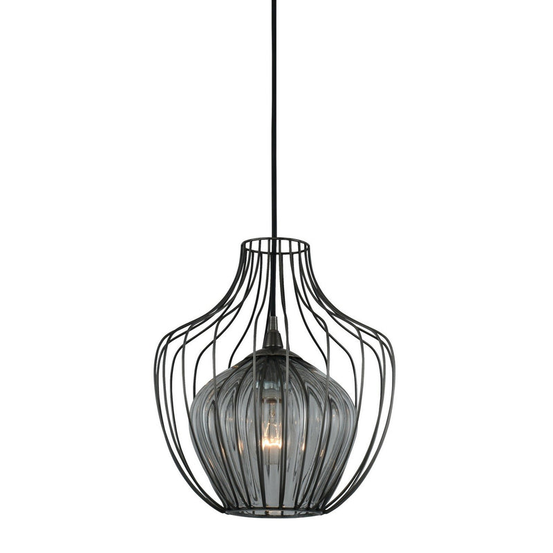 Emilia 12" Outdoor Pendant in Chemical Stainless Steel