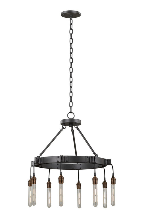 Stuyvesant 8-Light Chandelier in Matte Gun Metal