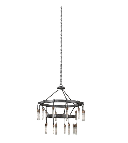 Stuyvesant 20-Light Chandelier in Matte Gun Metal