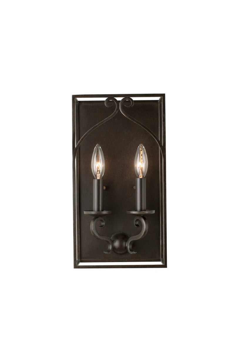 Somers 2-Light Wall Sconce in Heirloom Bronze