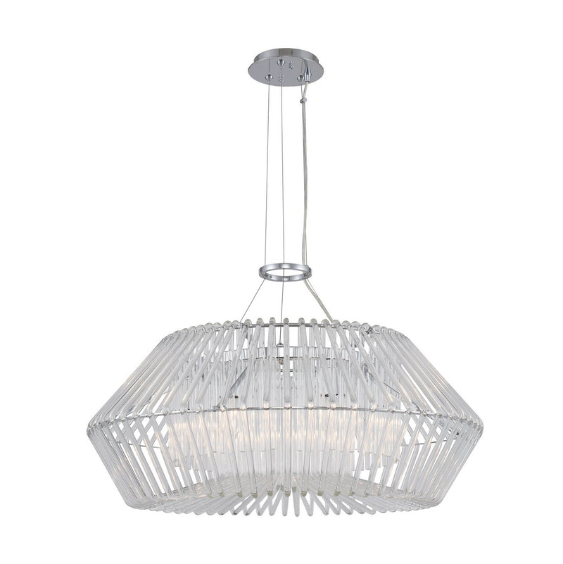 Taza 6-Light Pendant in Chrome
