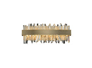 Glacier 18" LED Bath Vanity Light in Brushed Champagne Gold