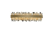 Glacier 24" LED Bath Vanity Light in Brushed Champagne Gold