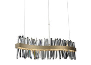 Glacier 42" LED Linear Pendant in Brushed Champagne Gold