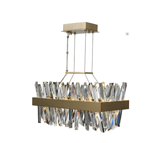 Glacier 26" LED Island Pendant in Brushed Champagne Gold