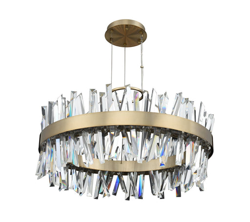 Glacier 32" LED Pendant in Brushed Champagne Gold