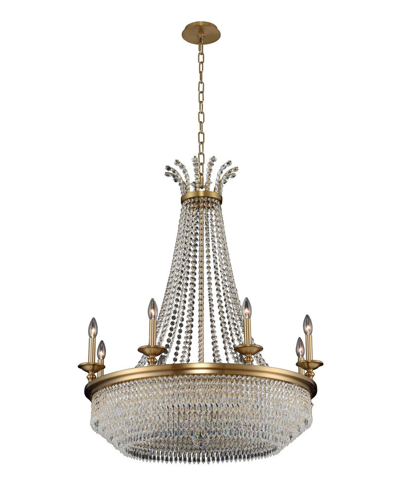 Tavo 34" Chandelier in Winter Brass