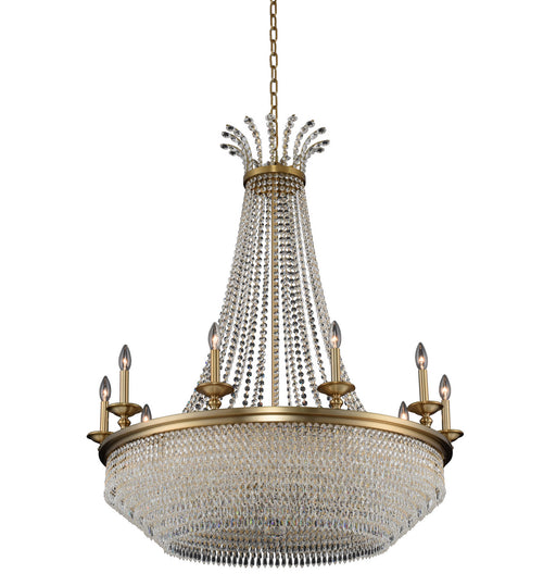 Tavo Ten Light Chandelier in Winter Brass
