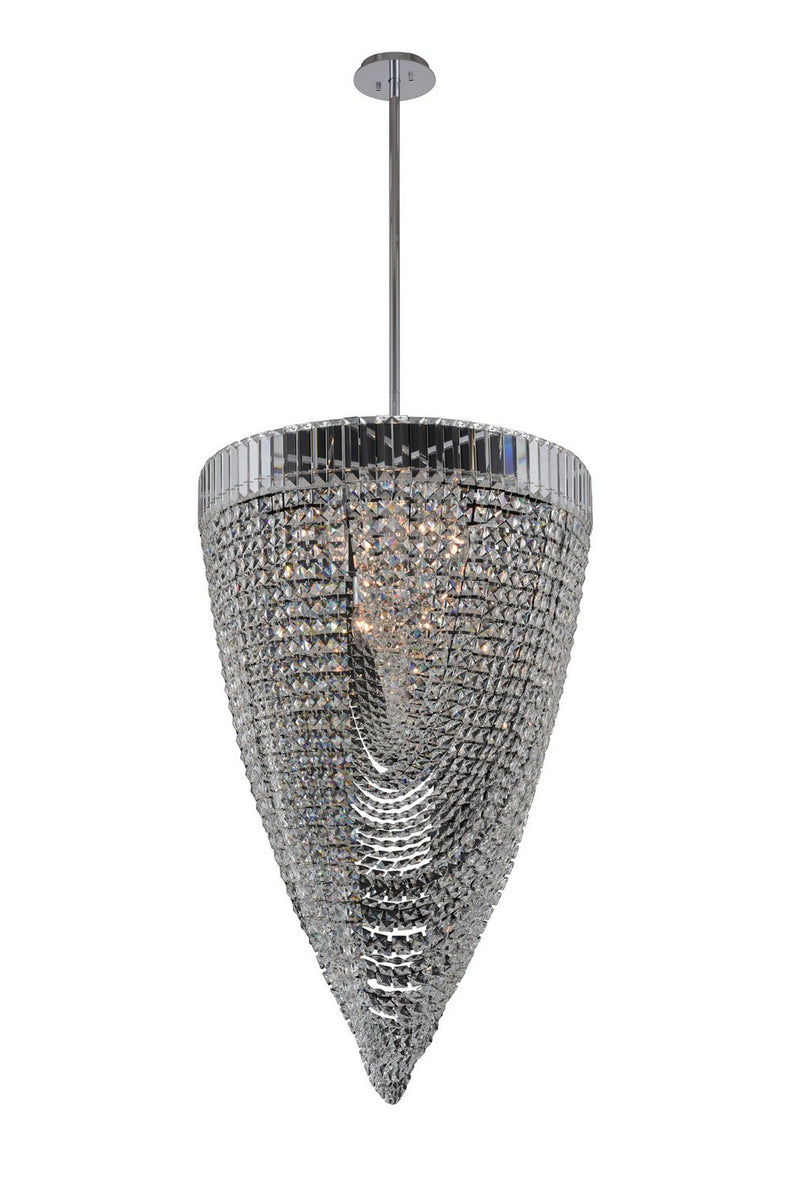 Mira 18-Light Pendant in Polished Chrome