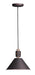 Tucson One Light Pendant in Oil Rubbed Bronze / Weathered Wood