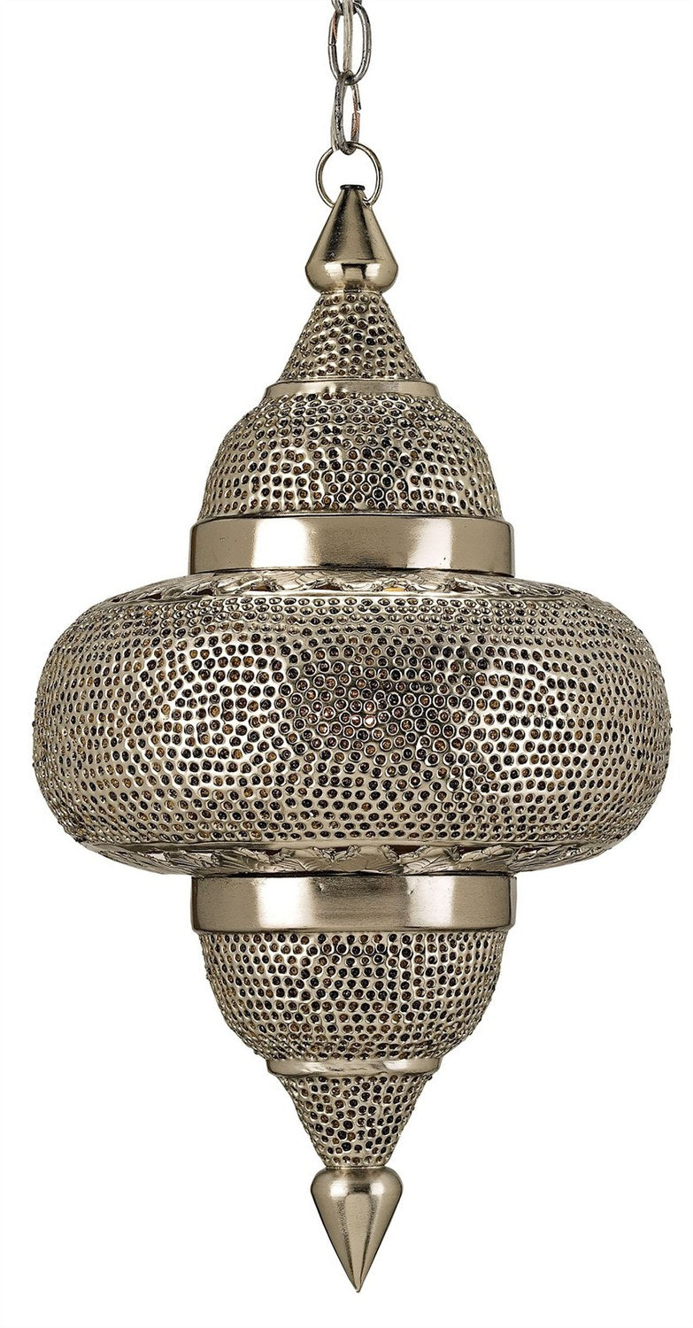Tangiers Pendant in Nickel/Copper/Amber