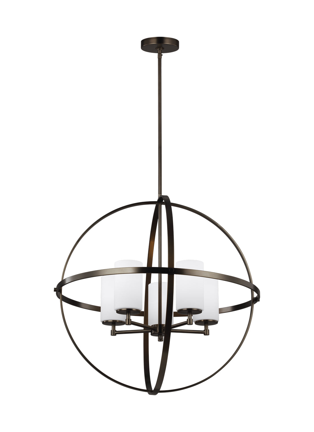 Alturas Five Light Chandelier in Brushed Oil Rubbed Bronze