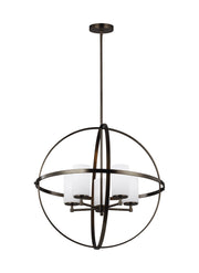 Alturas Five Light Chandelier in Brushed Oil Rubbed Bronze