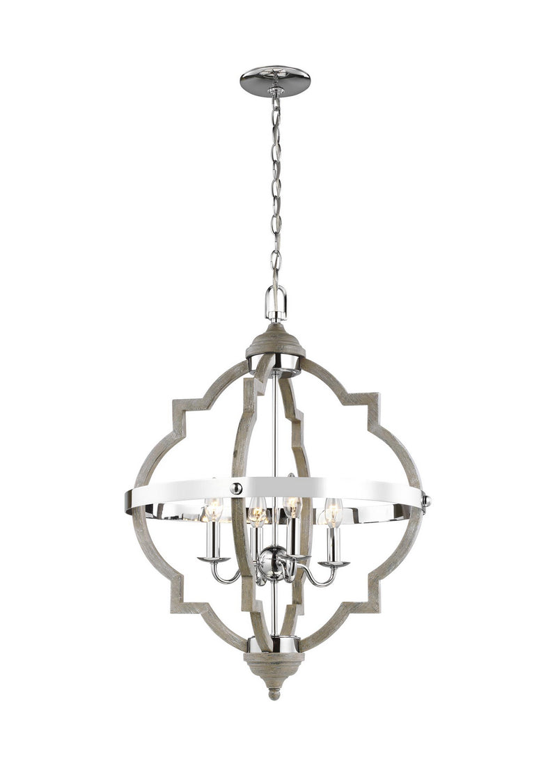 Socorro 4-Light Hall/Foyer Chandelier - Lamps Expo