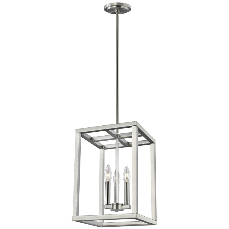 Moffet Street 3-Light Chandelier in Brushed Nickel