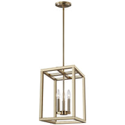 Moffet Street 3-Light Chandelier in Satin Brass