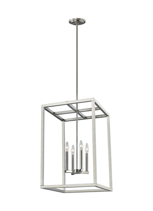 Moffet Street Four Light Hall / Foyer Pendant in Brushed Nickel
