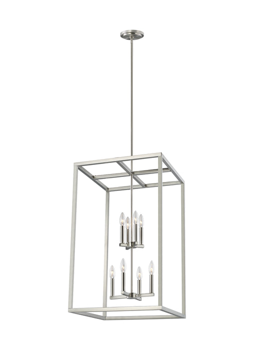 Moffet Street Eight Light Hall / Foyer Pendant in Brushed Nickel