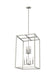 Moffet Street Eight Light Hall / Foyer in Brushed Nickel