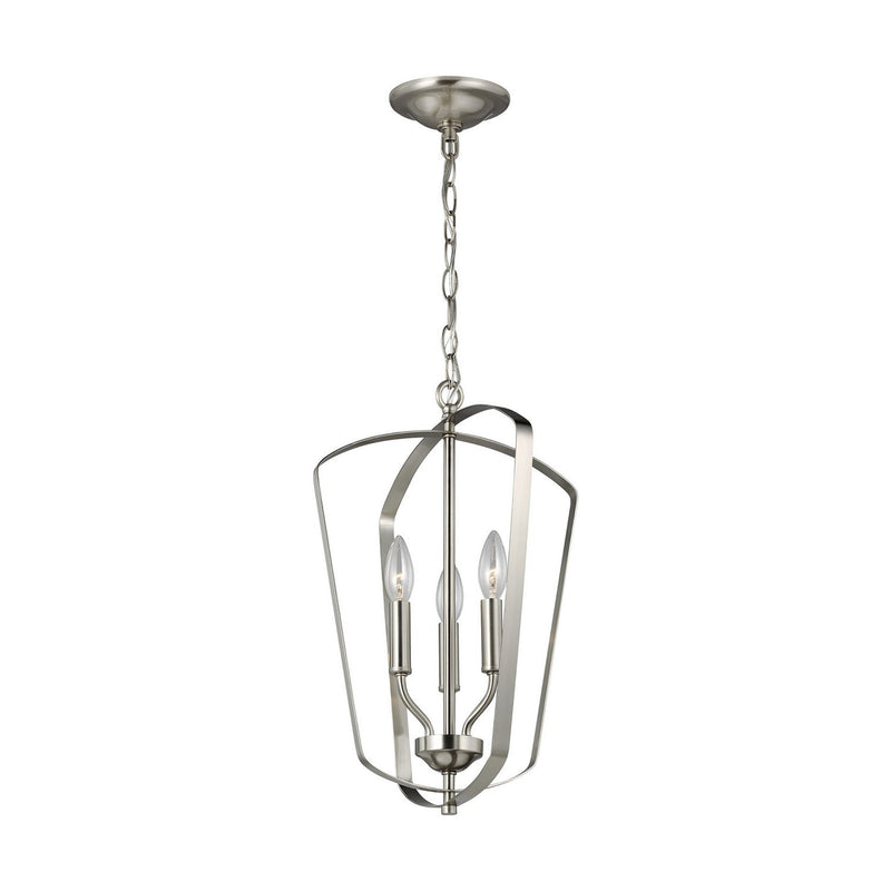 Romee 3-Light Chandelier in Brushed Nickel