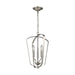 Romee Three Light Hall / Foyer Pendant in Brushed Nickel