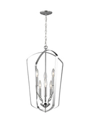 Romee Six Light Hall / Foyer in Chrome