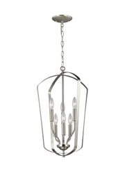 Romee 6-Light Chandelier in Brushed Nickel