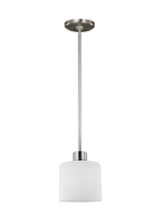 Canfield One Light Mini-Pendant in Brushed Nickel