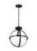 Alturas Two Light Semi-Flush Convertible Pendant in Brushed Oil Rubbed Bronze