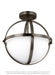 Alturas Two Light Semi-Flush Convertible Pendant in Brushed Oil Rubbed Bronze