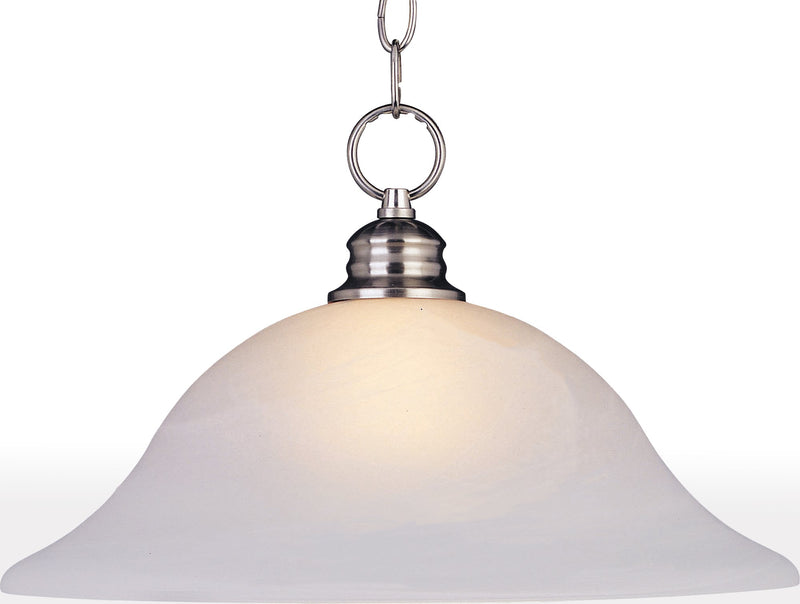 Essentials 1 Light Pendant in Satin Nickel