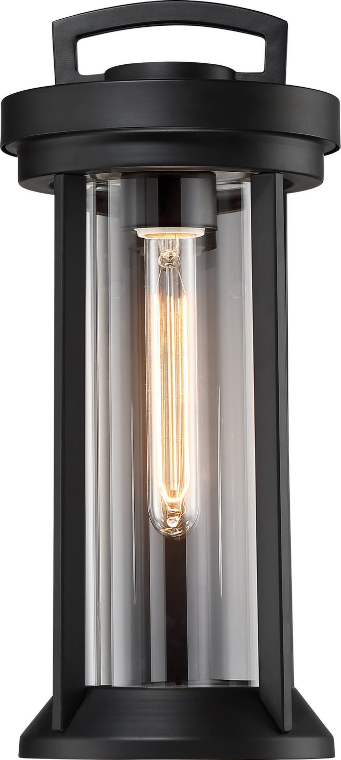 Huron Small Outdoor Wall Lantern in Aged Bronze
