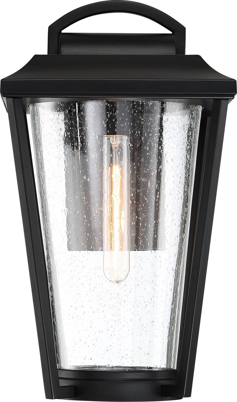 Lakeview Small Outdoor Wall Lantern in Aged Bronze and Brass