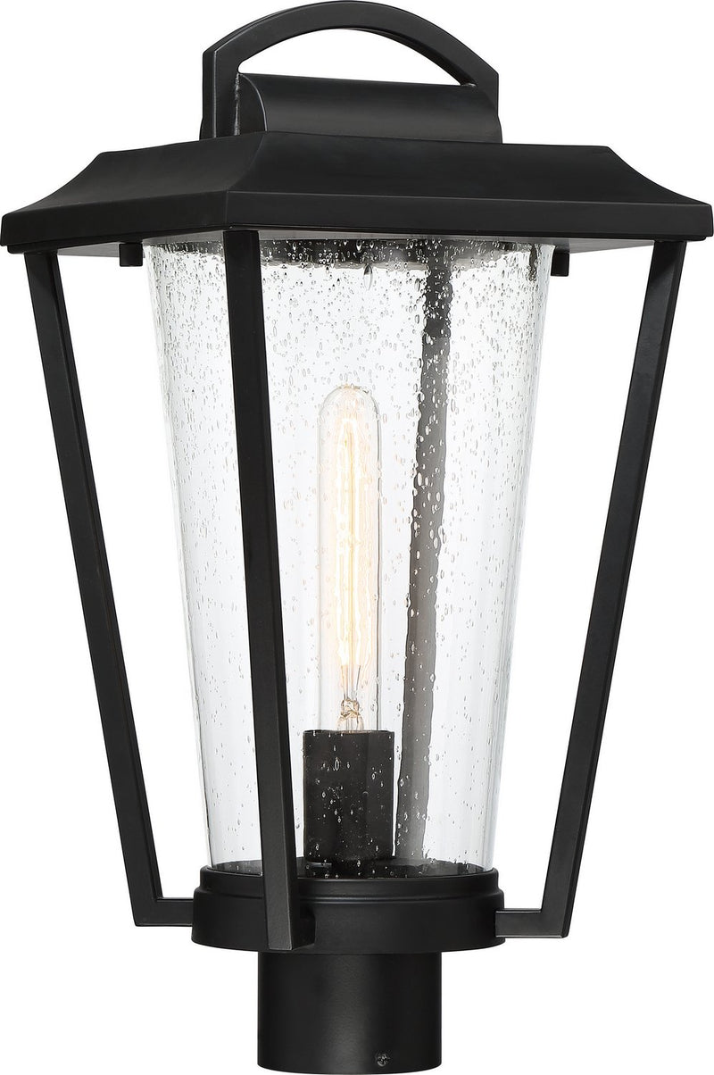 Lakeview Outdoor Post Light in Aged Bronze and Brass