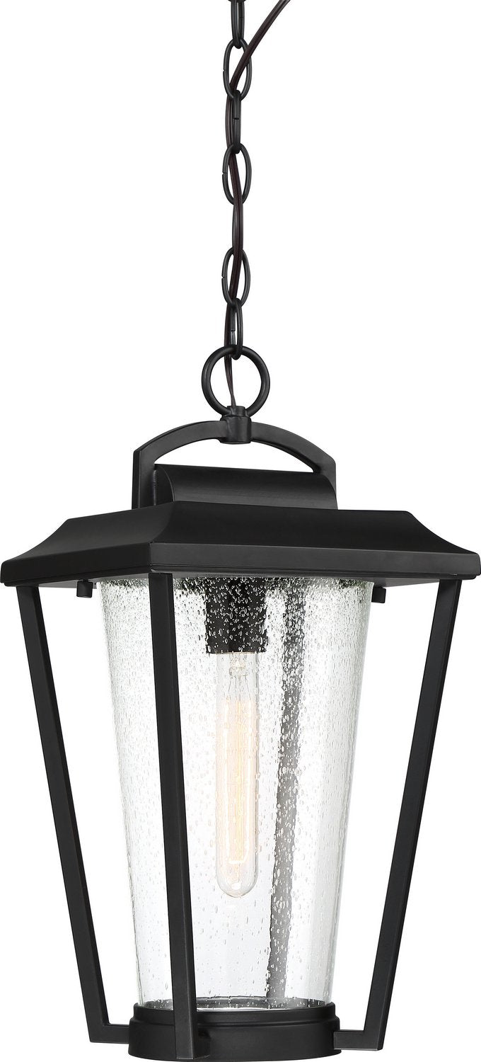 Lakeview Outdoor Lantern Pendant in Aged Bronze and Brass
