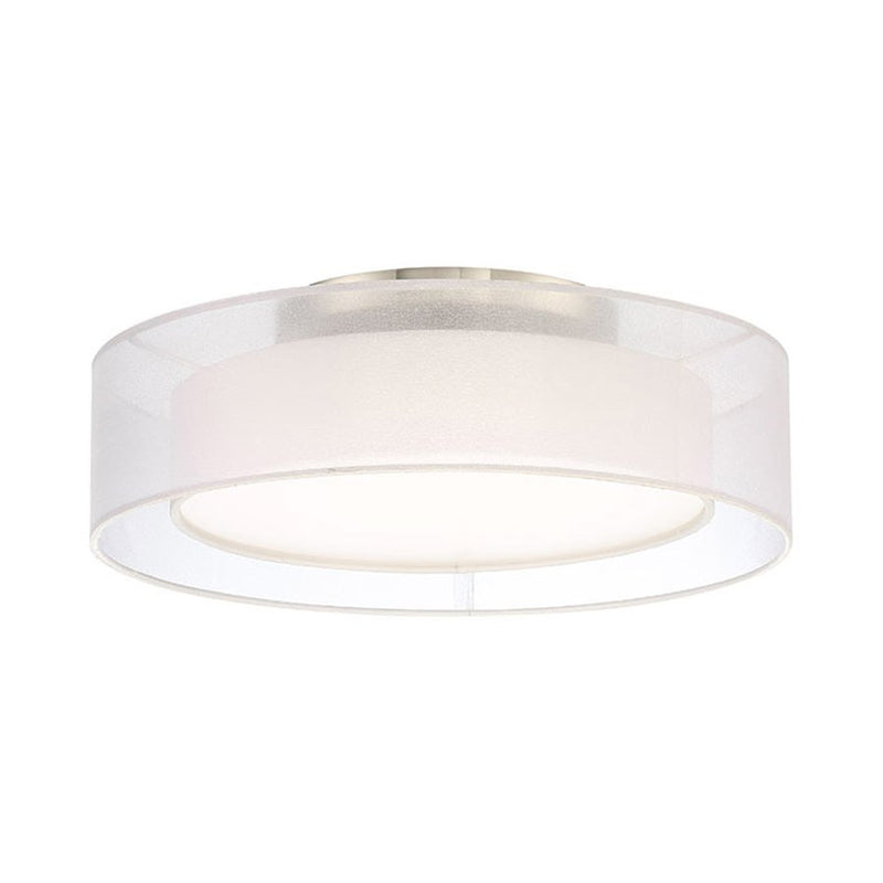 Metropolis 18" Flush Mount in Brushed Nickel