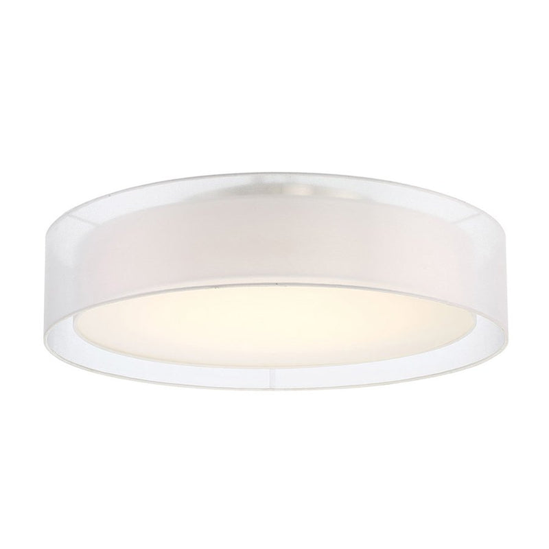 Metropolis 30" Flush Mount in Brushed Nickel