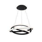Veloce 3-Light 26" Pendant in Black