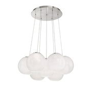 Cosmic 7-Light Pendant in Brushed Nickel