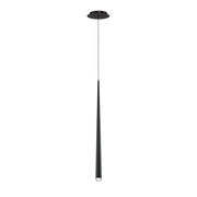 Cascade 28" Crystal Mini Pendant in Black