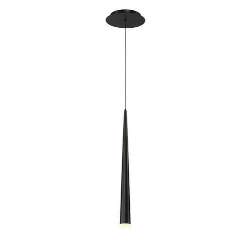Cascade 19" Etched Mini Pendant in Black