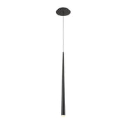 Cascade 28" Etched Mini Pendant in Black