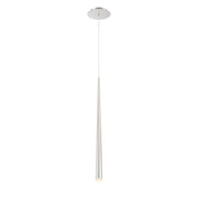 Cascade 28" Etched Mini Pendant in Polished Nickel